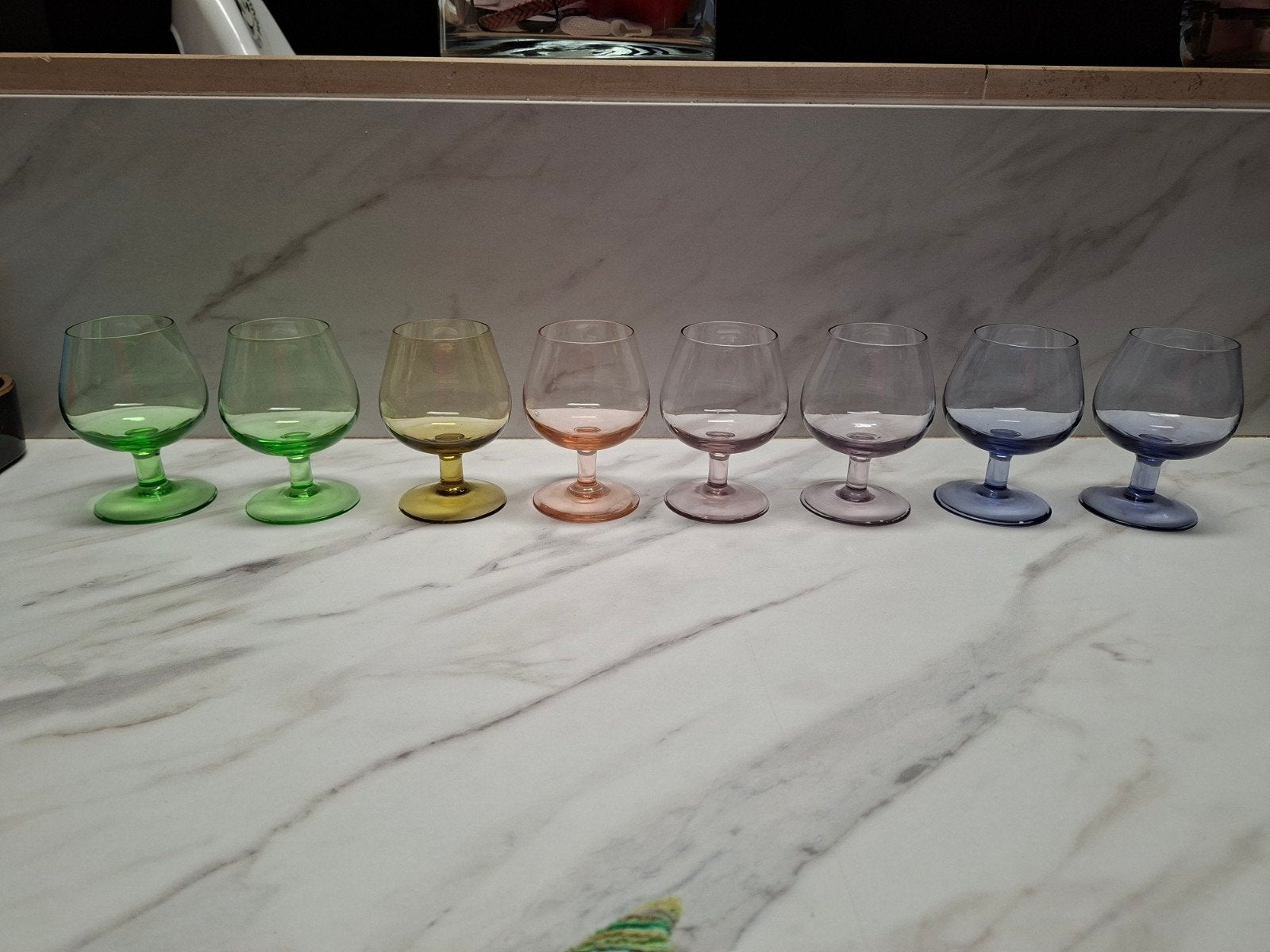Ensemble de verres à cognac vintage, Antiquités & Art, Enlèvement