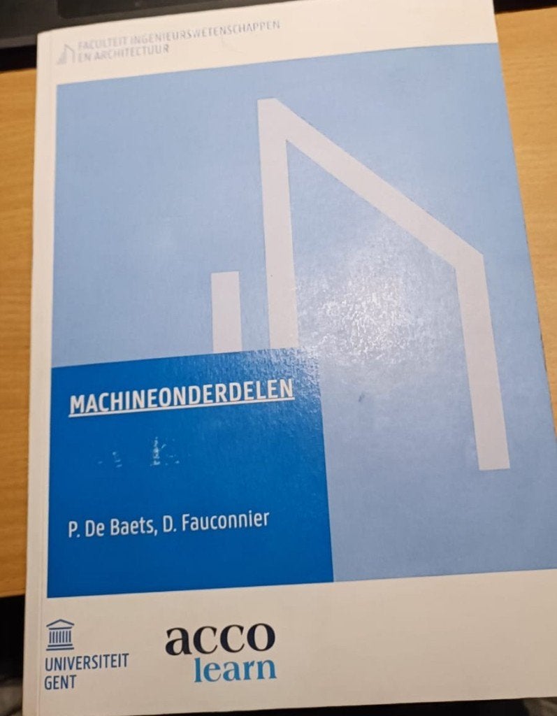 Machineonderdelen, Boeken, Studieboeken en Cursussen, Ophalen of Verzenden, Zo goed als nieuw, Hoger Onderwijs, Acco