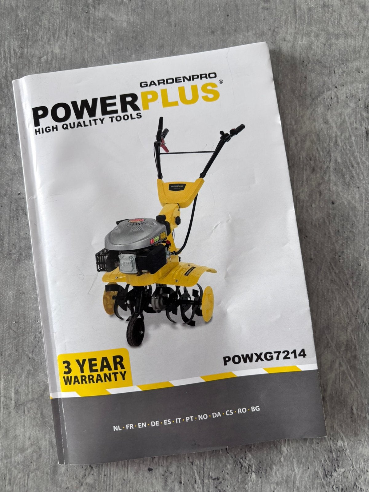 Powerplus POWXG7214 benzine tuinfrees 173cc, Ophalen, Zo goed als nieuw, Benzine, Tuinfrees