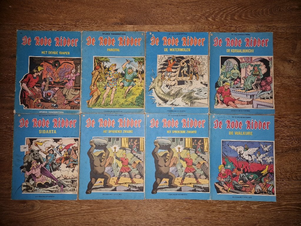de rode ridder verschillende strips 1ste druk’s, Meerdere stripboeken, Ophalen of Verzenden, Gelezen, Willy Vandersteen
