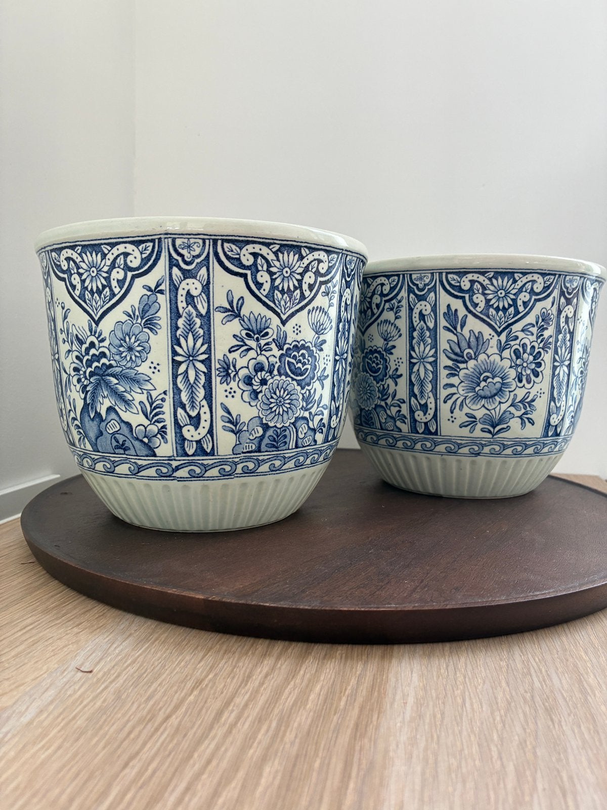 Delfstblauwe bloempot (Boch), Ophalen