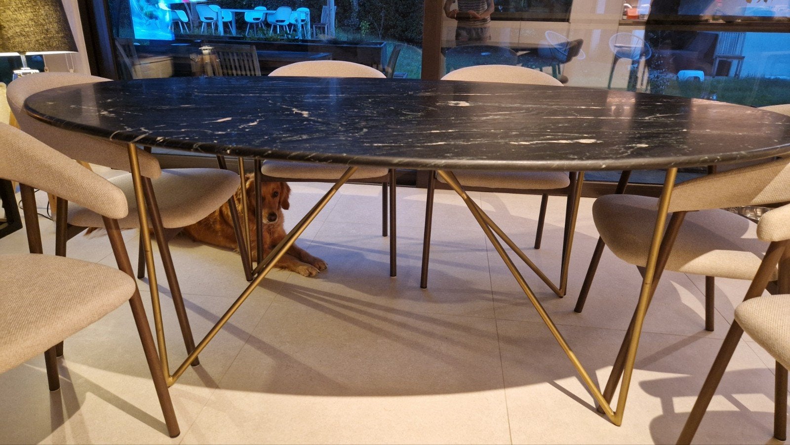 marmeren tafel, Ophalen, Zo goed als nieuw, Overige typen