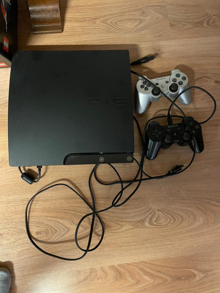 Playstation 3 met games, Games en Spelcomputers, Ophalen, Met 2 controllers, Slim, Gebruikt