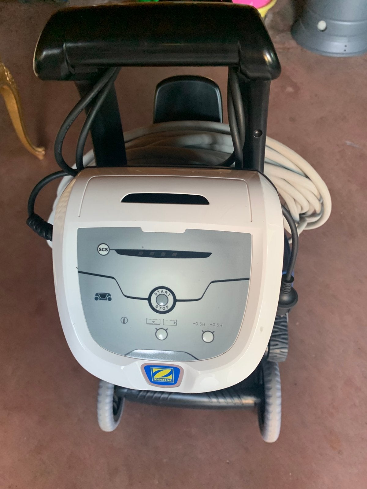 Zwembadrobot, Enlèvement, Utilisé