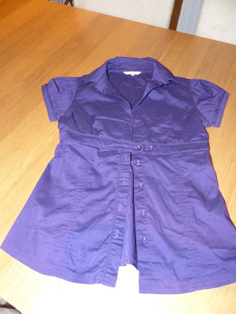 Stradivarius paars hemdje korte mouwen - small, Kleding | Dames, Paars, Ophalen of Verzenden, Zo goed als nieuw, Maat 36 (S)