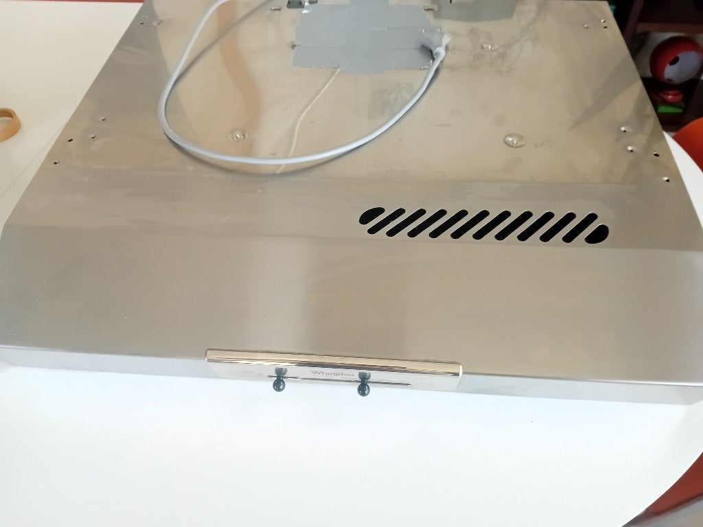 Hotte à charbon whirlpool, Electroménager, Enlèvement, Comme neuf, Autoportant, Hotte murale