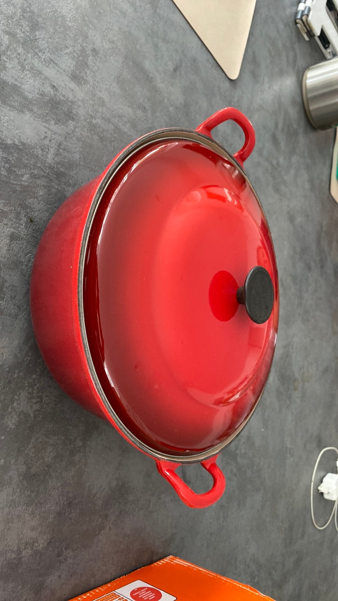 Plat à rôtisser/à ragoût avec couvercle le creuset, Avec couvercle, Le Creuset, Comme neuf, Enlèvement
