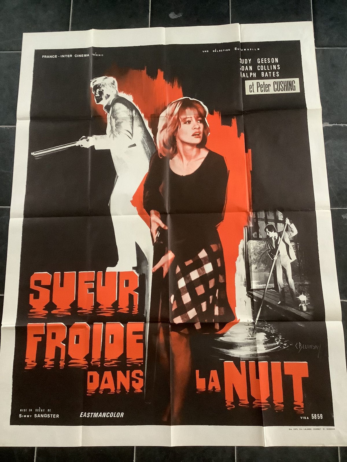 COLD SWEAT  FILMPOSTER  120-160 cm, Ophalen of Verzenden, Zo goed als nieuw