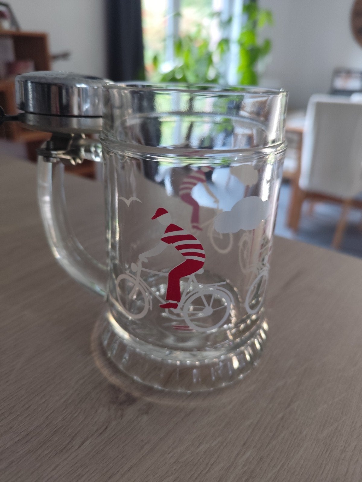 Chope à bière vintage avec sonnette fonctionnelle, Enlèvement ou Envoi