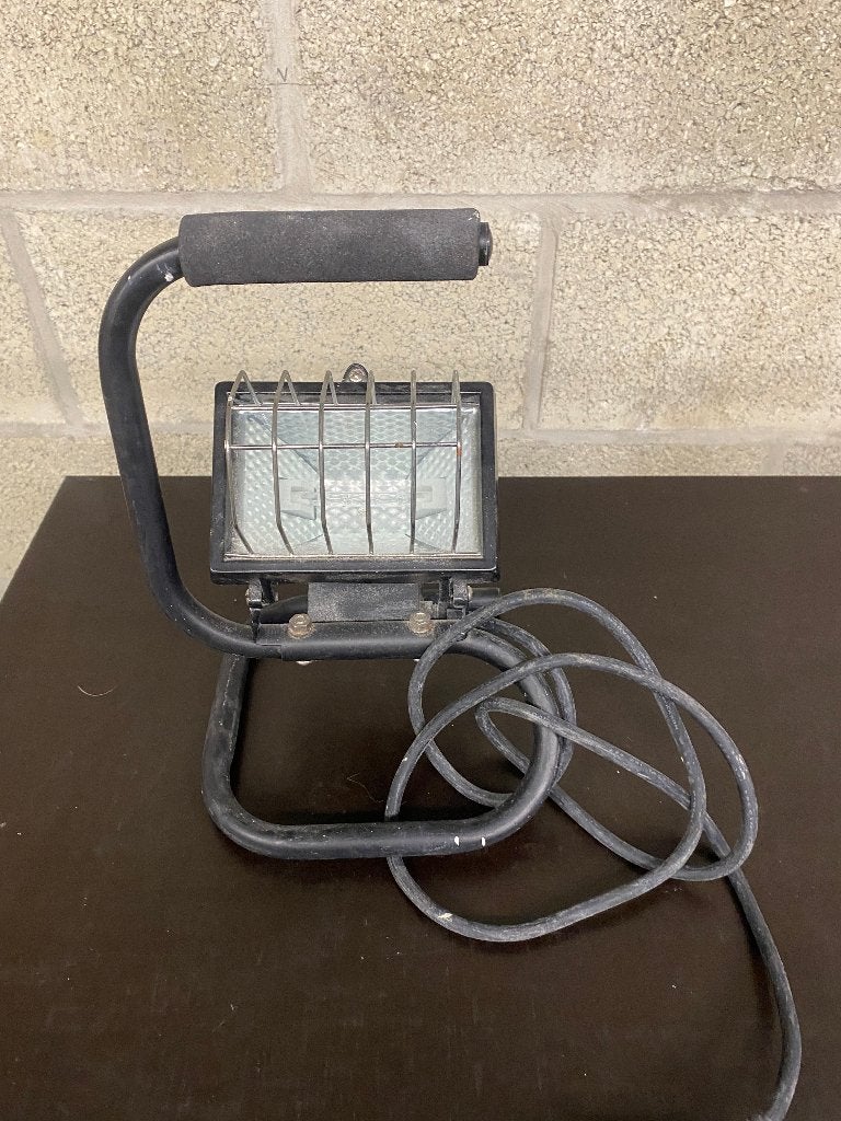 Projecteur halogène de chantier portable Elem Technic, Enlèvement, Utilisé, Avec pied