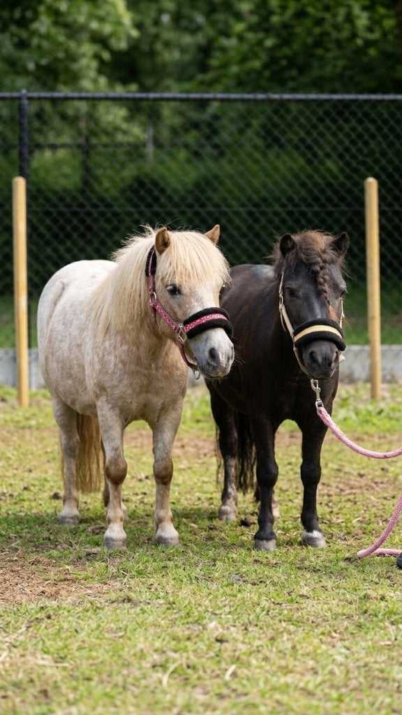 Deux adorables mini-shetlanders, Avec pedigree, Débourré, Poney de récréation, Poney A (jusqu'à 1.17 m)