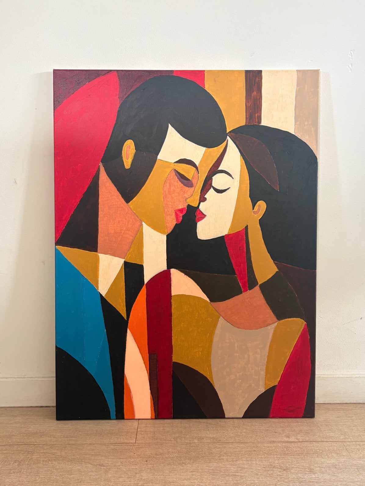 Peinture peinte à la main sur toile — 8060 cm, Enlèvement ou Envoi