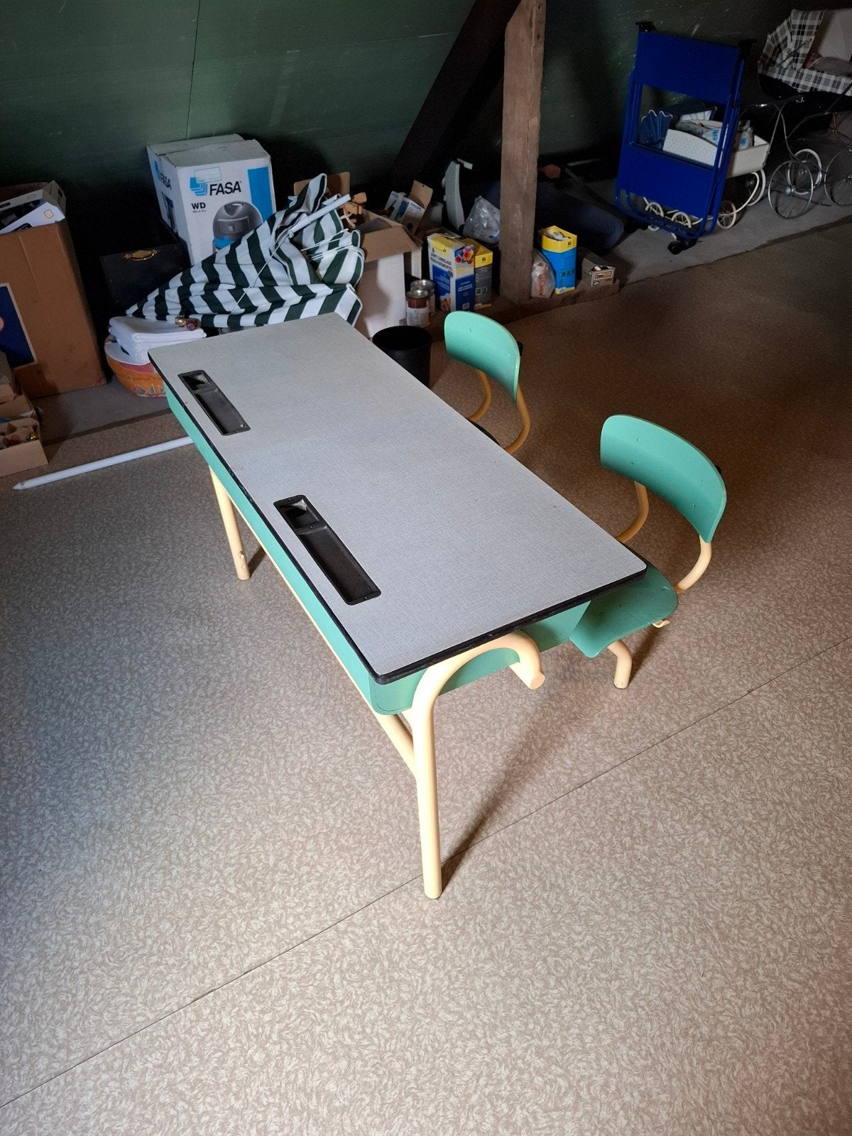 Vintage lessenaar, Ophalen