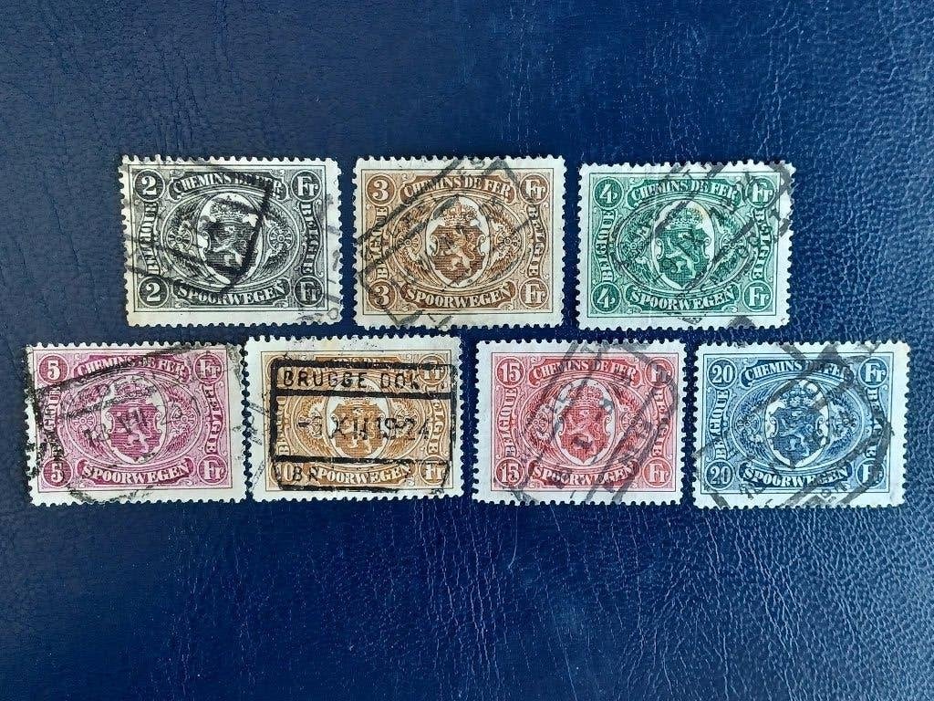 Postzegels Belgie, Postzegels en Munten, Ophalen of Verzenden, Gestempeld, Treinen, Gestempeld
