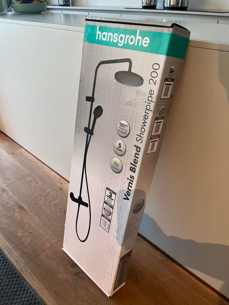 Set de douche hansgrohe showerpipe 200 vernis blend, Ophalen, Nieuw, Douche
