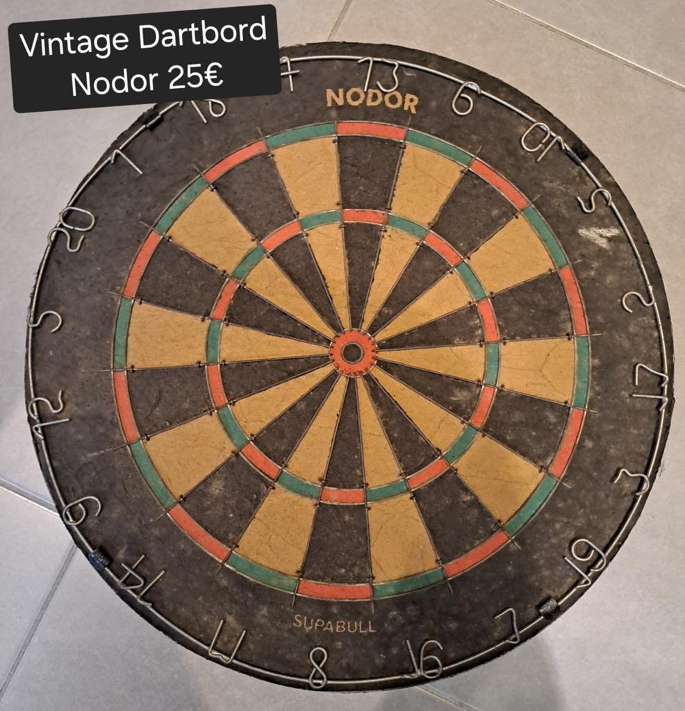 Vintage Dartbord Nodor, Sport en Fitness, Ophalen, Dartbord