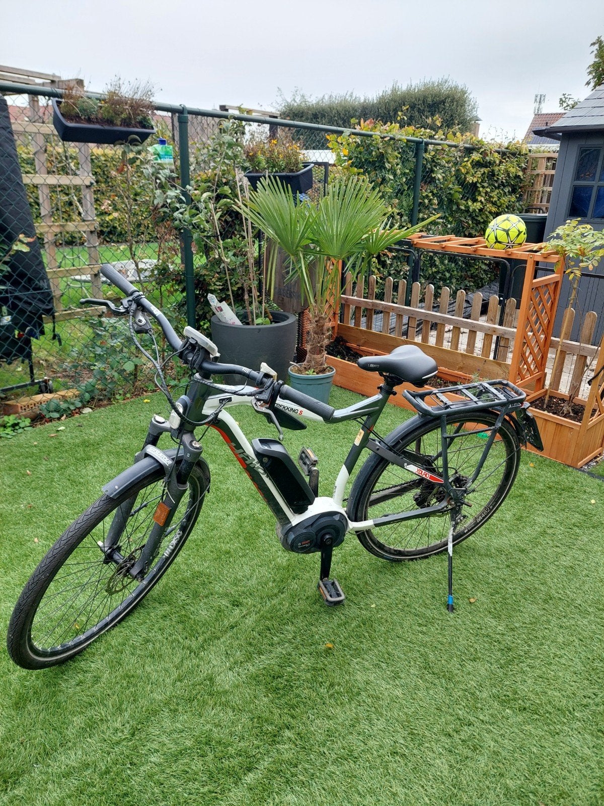 Haibike wit/grijs/rood, Ophalen