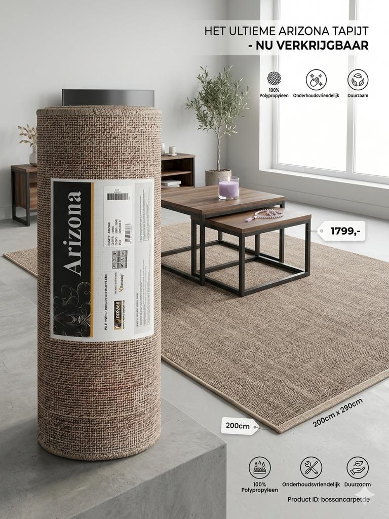Mat bruin ikea 200/300 goede staat, Ophalen of Verzenden, Bruin