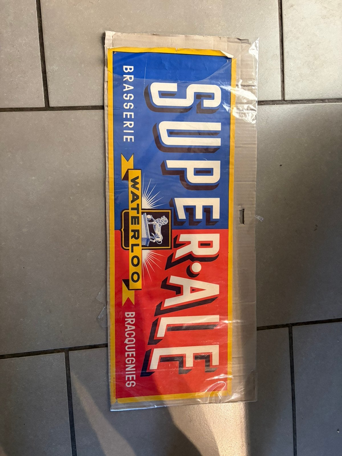 Oude affiche super-ale waterloo, Ophalen, Gebruikt, Overige typen