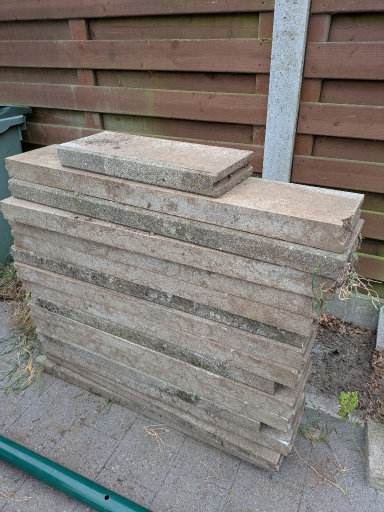 boordstenen, Moins de 25 cm, Bordure, Enlèvement, Utilisé