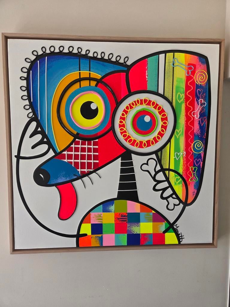 Muriel Matt origineel, Antiek en Kunst, Kunst | Schilderijen | Abstract, Ophalen of Verzenden