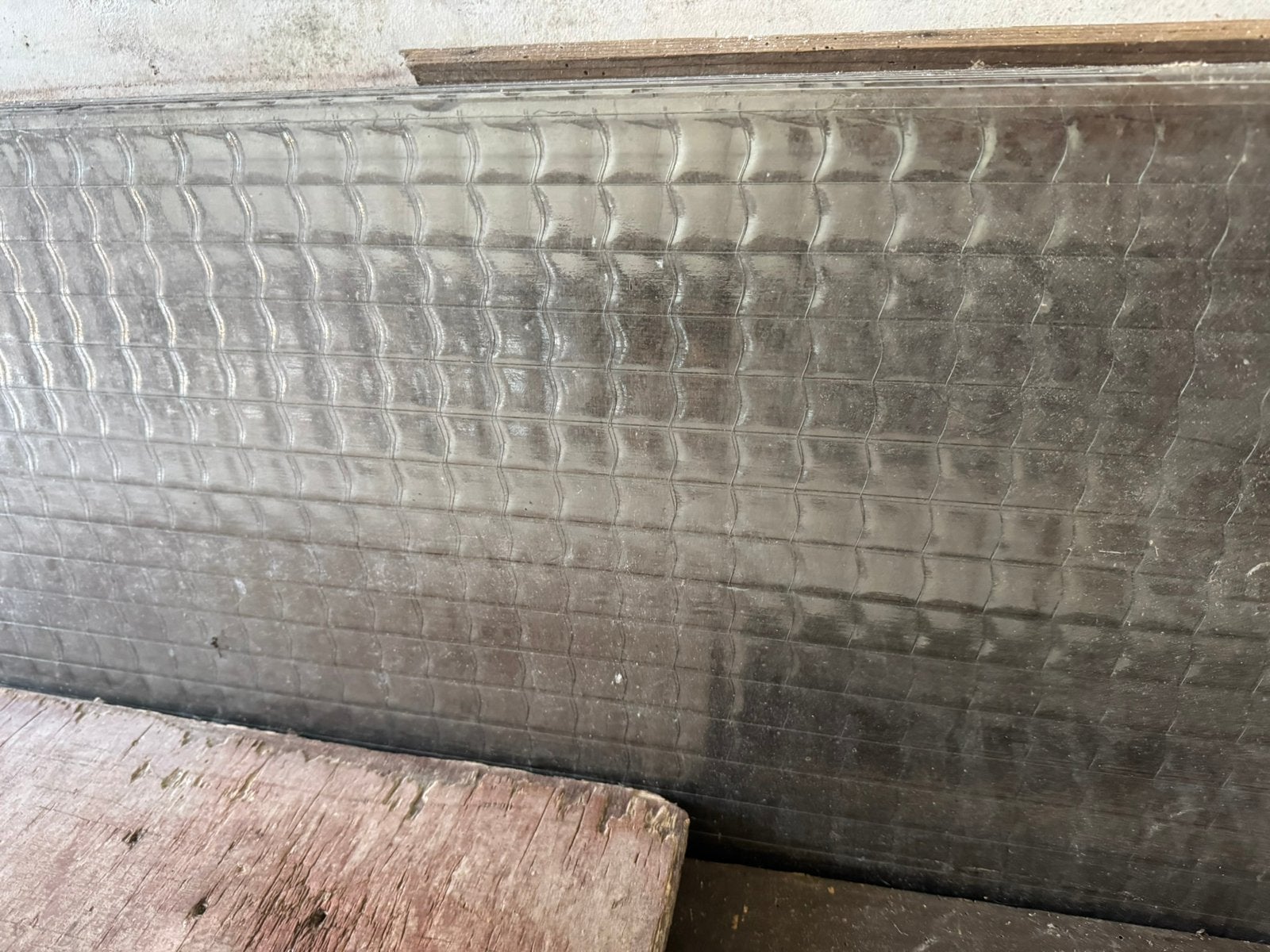 9 veiligheidsglas panelen – 300 x 50 cm – €100, Tuin en Terras, Ophalen of Verzenden, Zo goed als nieuw