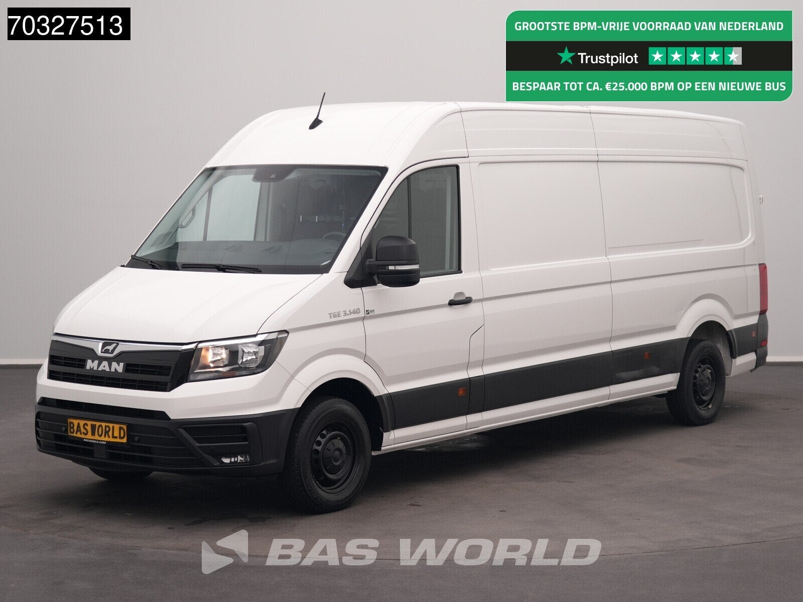 MAN TGE 3.140 Automaat L4H3 Airco Cruise Camera Parkeersenso, Automaat, Stof, Gebruikt, Euro 6