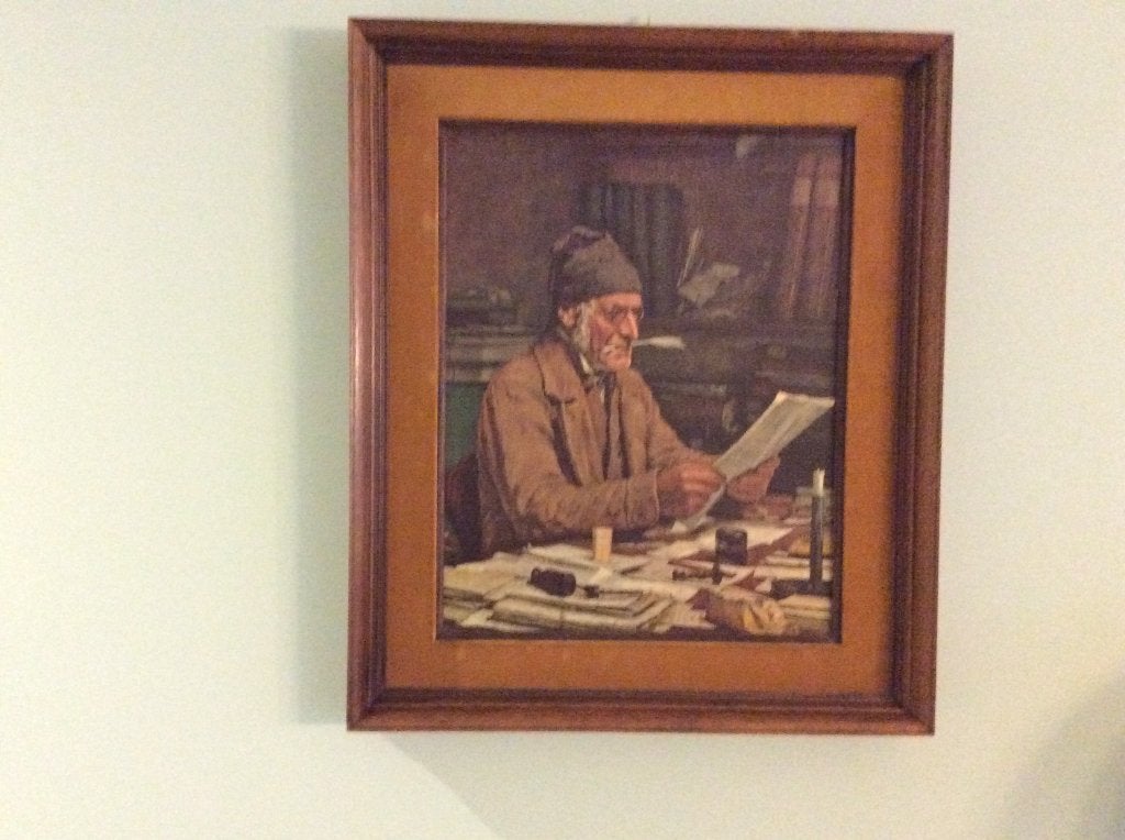 SCHILDERIJ "ALBERT ANKER " MONSIEUR LE SECRETAIRE COMMUNAL, Ophalen, Stilleven