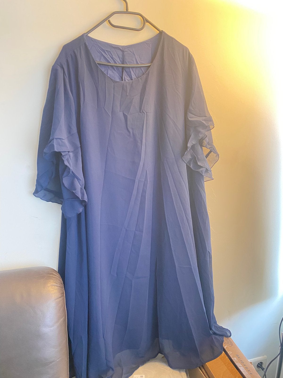 Shein Curve 3XL Donkerblauwe Maxi Jurk, Ophalen of Verzenden, Nieuw, Blauw, Jurk