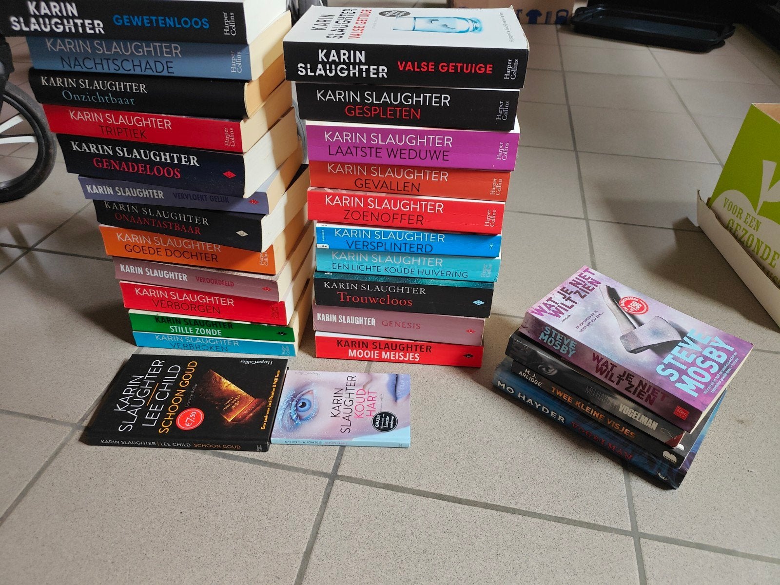 volledige reeks Karin Slaughter, Boeken, Stock en Verzamelingen, Ophalen, Zo goed als nieuw, Populaire fictie