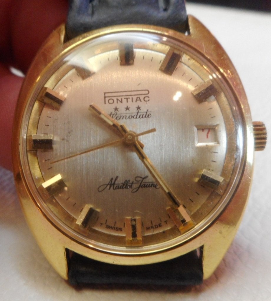 19) Pontiac  Memodate Maillot Jaune mécanique vintage, Bijoux, Sacs & Beauté, Pierres précieuses, Utilisé, Envoi