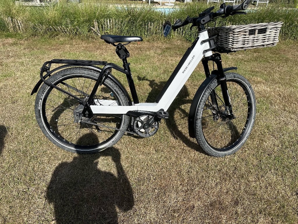 Velo électrique Riese et Muller, Riese & Müller, 47 à 51 cm, 50 km par batterie ou plus, Comme neuf