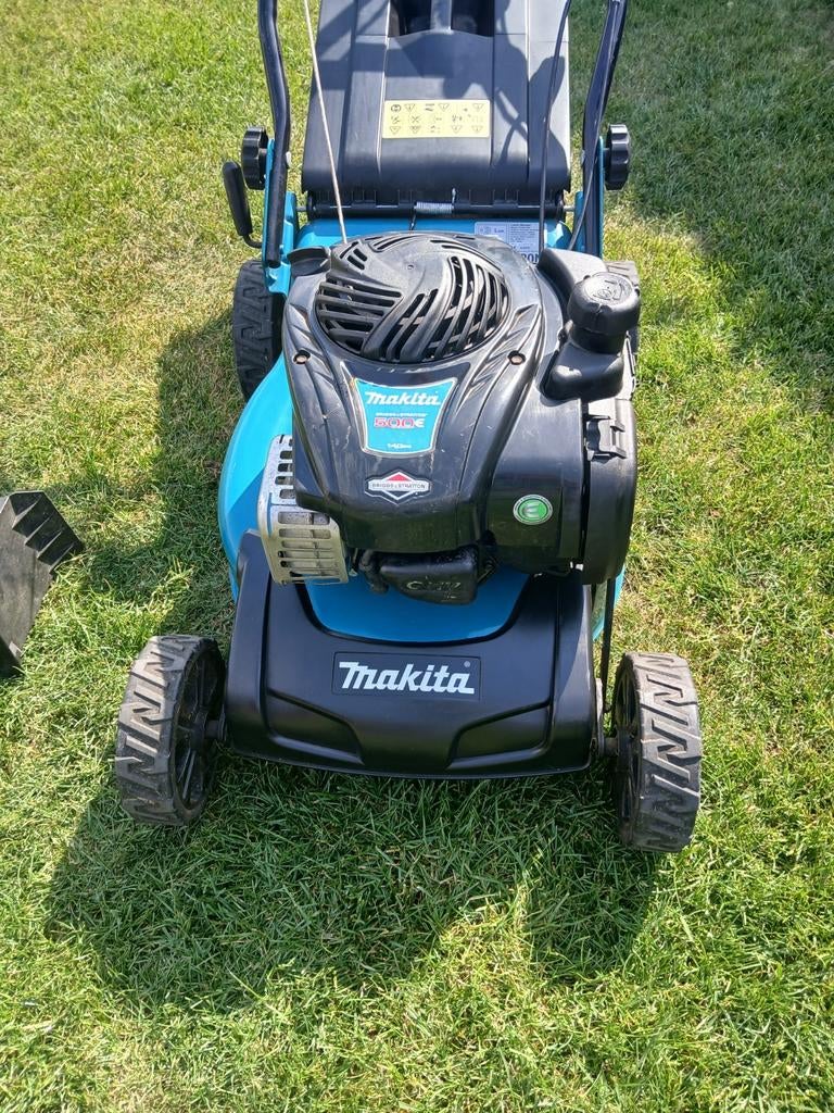Grasmachine makita geen zelftrekker, Enlèvement, Bac de ramassage