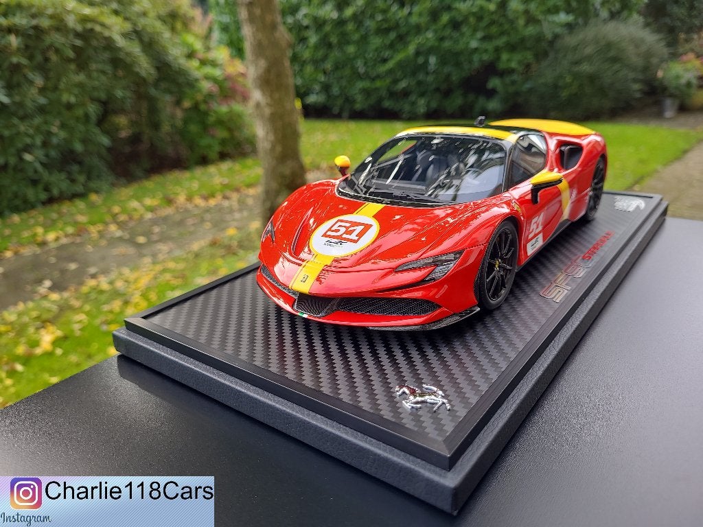 BBR 1/18 Ferrari SF90 Stradale Rosso 499P WEC livery #51, Ophalen of Verzenden, Nieuw