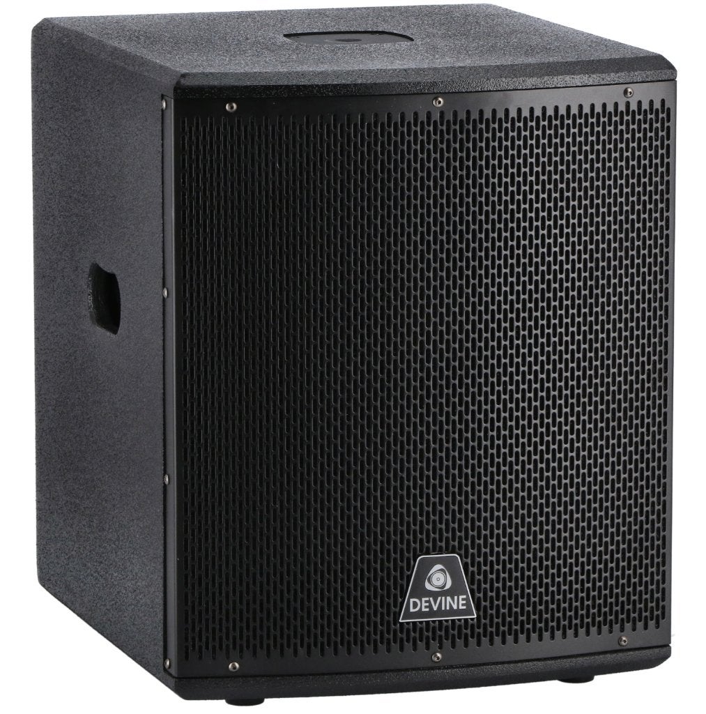 Caisson de basse actif DEVINE ONYX 12SA avec housse, TV, Hi-fi & Vidéo, Enceintes, Comme neuf, Subwoofer, 120 watts ou plus, Autres marques
