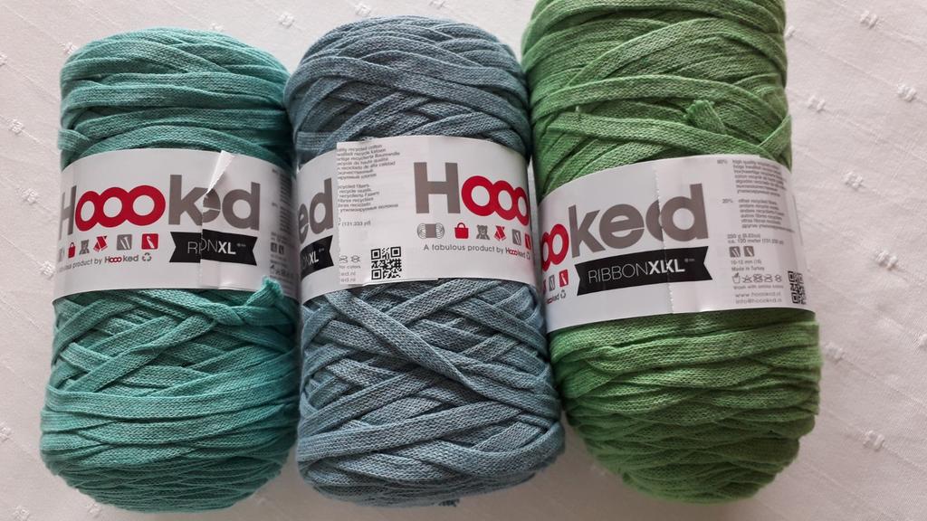 3 bollen ribbon XL van Hoooked, Ophalen of Verzenden, Nieuw, Breien of Haken, Wol of Garen