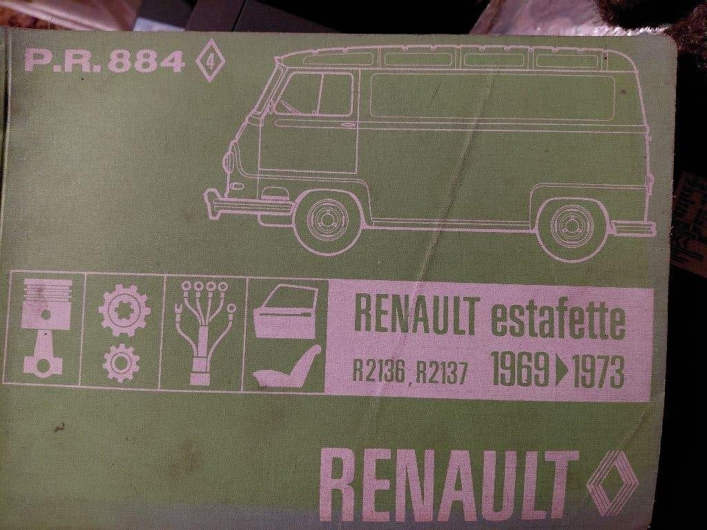 Manuel de pièces Renault Estafette R2136 R2137, Enlèvement