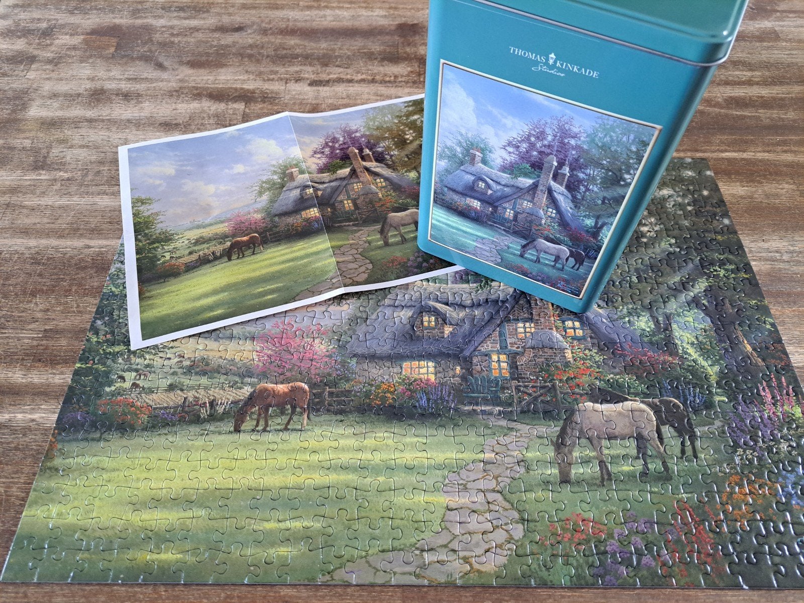 Schmidt puzzel 500 Thomas Kinkade, Hobby en Vrije tijd, Ophalen of Verzenden