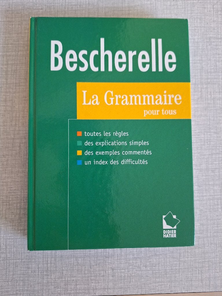 La grammaire pour tous, Enlèvement, Comme neuf, Ne s'applique pas, Bescherelle