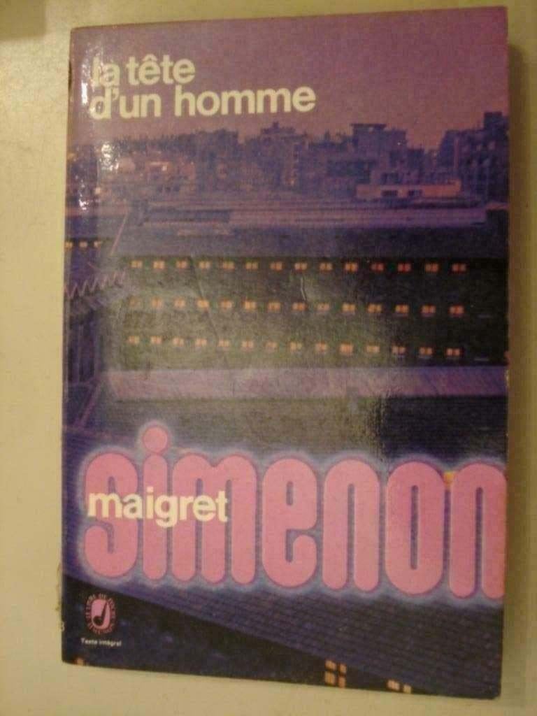 20. George Simenon Maigret La tête d'un homme 1970 Le livre, Adaptation télévisée, Utilisé, Georges Simenon, Envoi