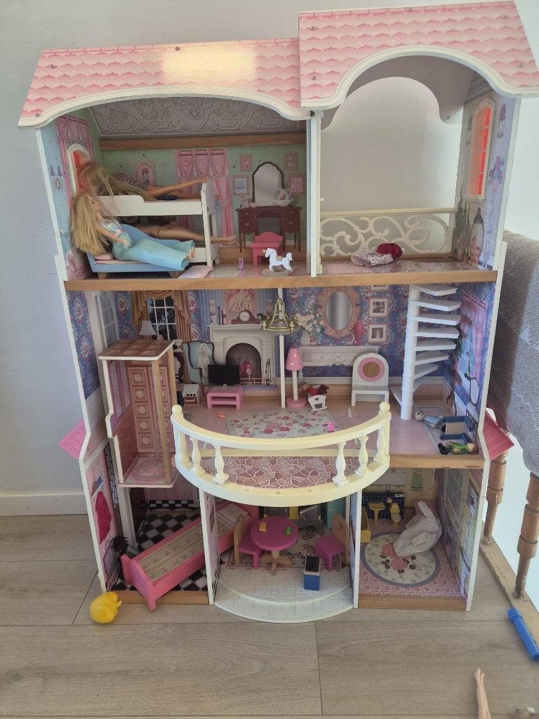 Groot KidKraft houten poppenhuis - 120 cm hoog, Kinderen en Baby's, Ophalen, Gebruikt, Poppenhuis