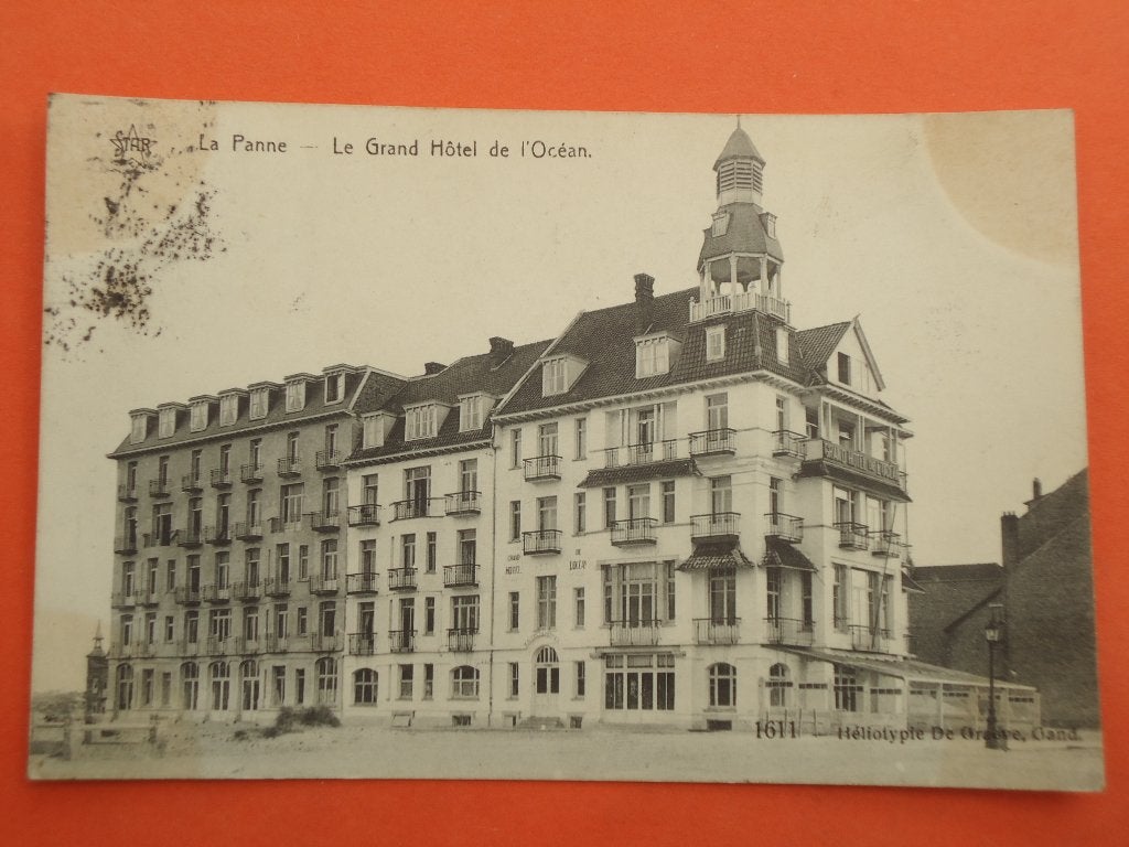 De Panne - La Panne Le grand hotel de l' Océan, Verzamelen, Ophalen of Verzenden, Voor 1920, Gelopen, West-Vlaanderen