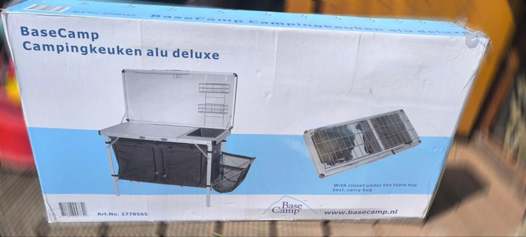 Cuisine de camping Base Camp Alu Deluxe avec table d'appoint, Caravanes & Camping, Enlèvement