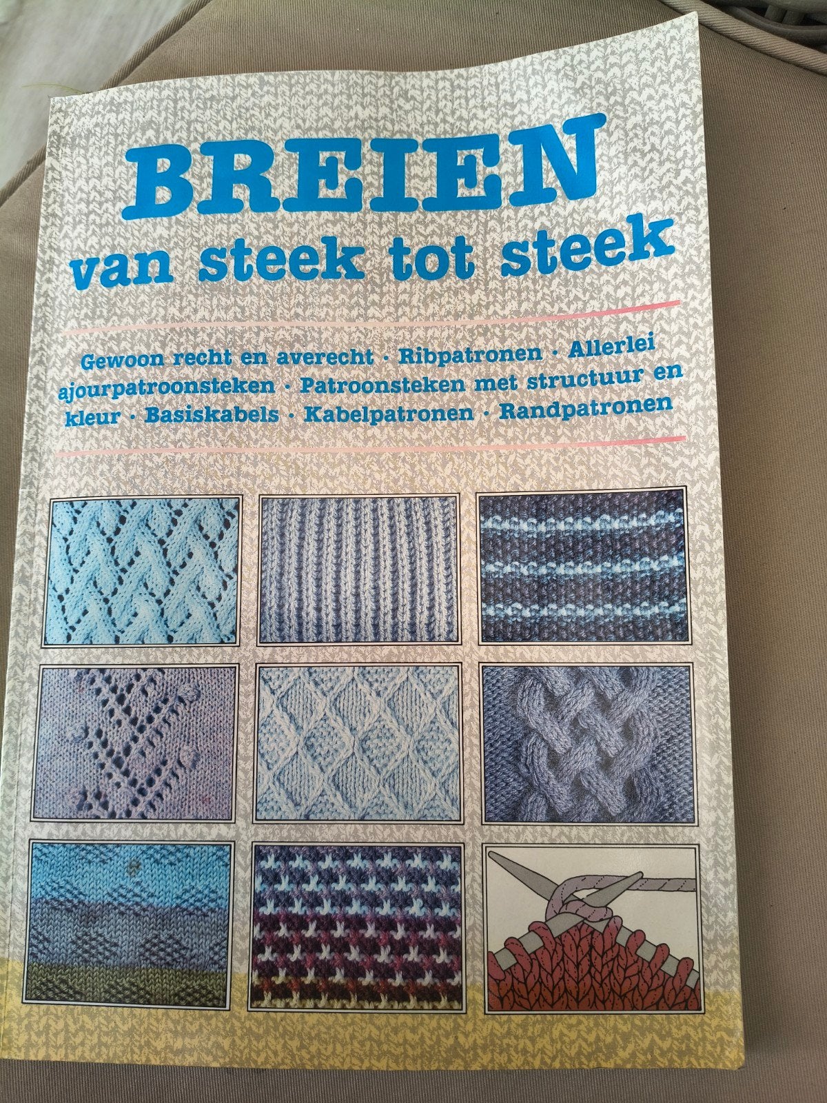 Breien van steek tot steek, Ophalen, Breien