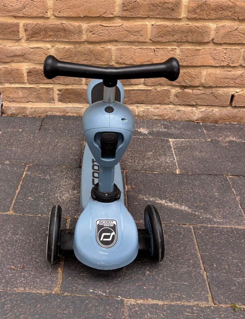 Scoot & Ride step Highwaykick 1 - Steel, Kinderen en Baby's, Speelgoed | Buiten | Voertuigen en Loopfietsen, Ophalen, Zo goed als nieuw