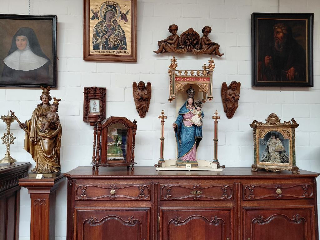 Mooie waardevolle religieuze voorwerpen en devotionalia, Antiquités & Art, Antiquités | Objets religieux, Enlèvement