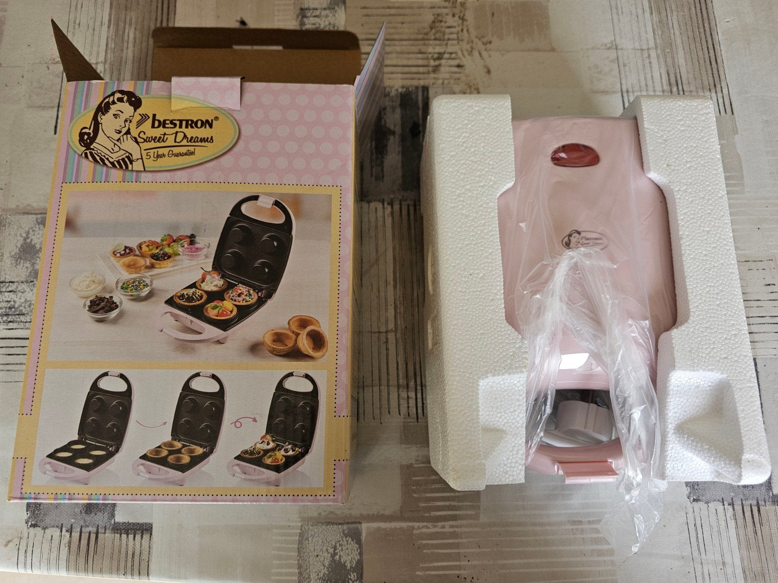 bestron wafelcup maker nieuw, Enlèvement, Neuf