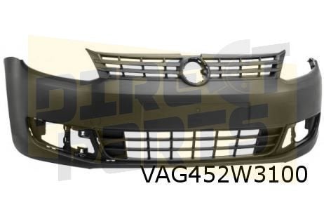 Volkswagen Caddy (9/10-7/15) (2K) voorbumper (9B9 zwart) Ori, Autos : Pièces & Accessoires, Carrosserie & Tôlerie, Neuf, Volkswagen