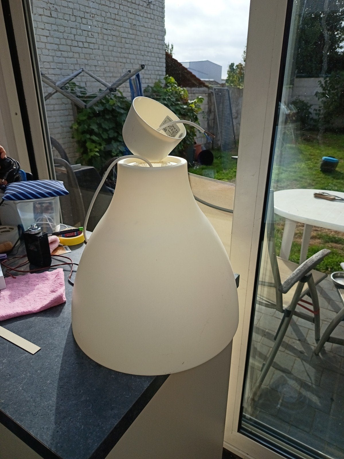 plafond lamp. 40 cm hoog, Ophalen of Verzenden