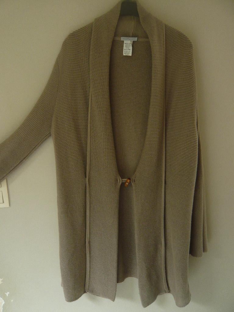 Grijze beige jas van Sarah Pacini nieuw breed, Kleding | Dames, Jassen | Zomer, Nieuw, Maat 46/48 (XL) of groter, Beige, Ophalen of Verzenden